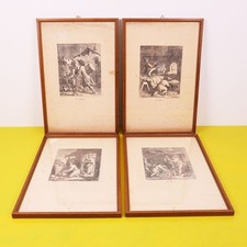 quadri stampa vintage 4 pezzi