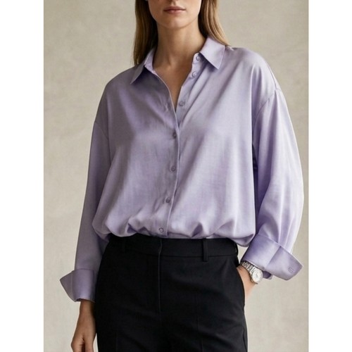Zara light blue satin look - blue,