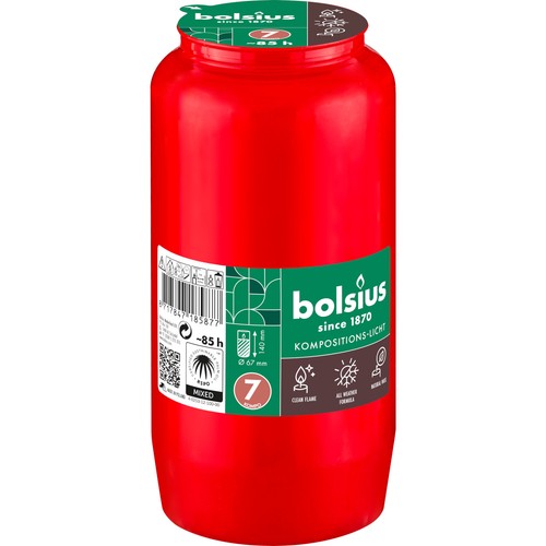 Candele tombali 7 - tombali, rosse