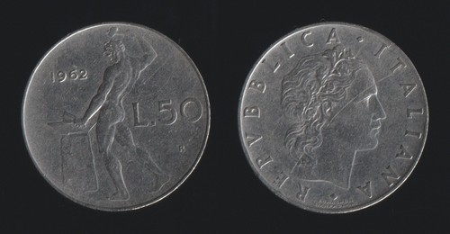Lire 1962 vulcano italia - 50,