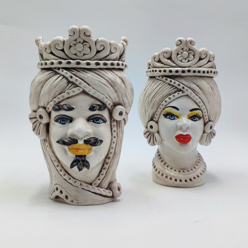 Testa moro ceramica di - testa, in