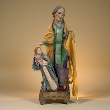 Antica Statua Vestita Di