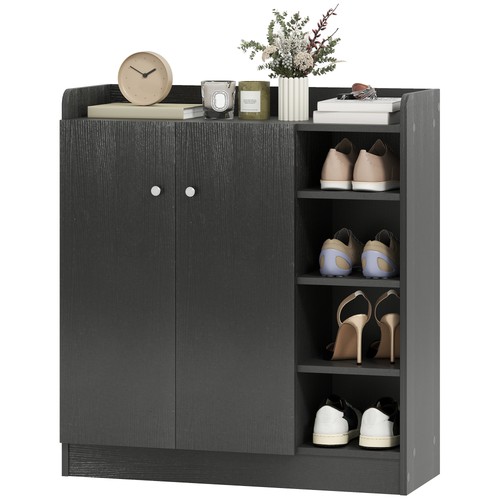 Homcom scarpiera nero - homcom,