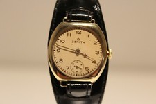 OROLOGIO SVIZZERO DA DONNA ART DECO TRENCH RARO BELLISSIMO CASSA IN OTTONE "ZENITH"