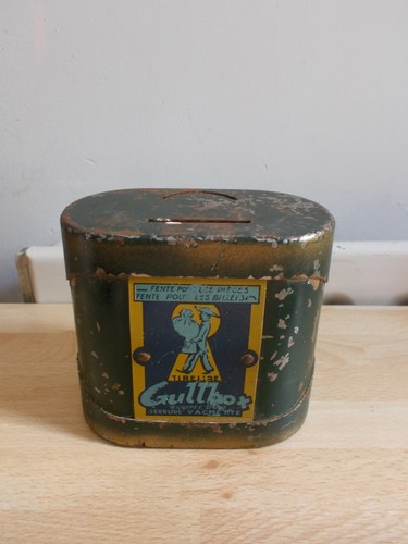 Antica salvadanaio metallo - antica,