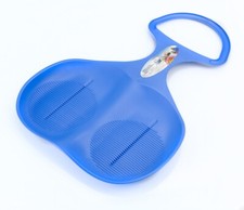 Slittino da neve a forma di paletta con manico in plastica BLU Bodyline montagna