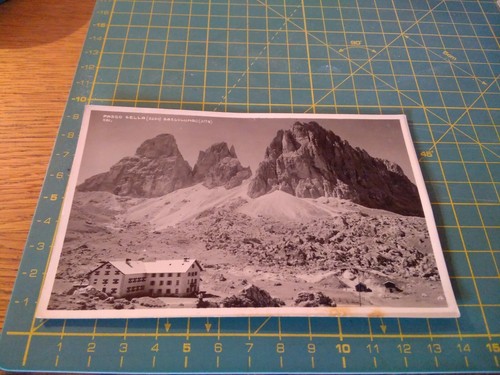 154178 antica cartolina passo - cartolina,