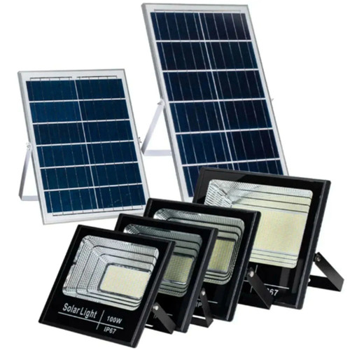 Faro led con pannello solare - led,