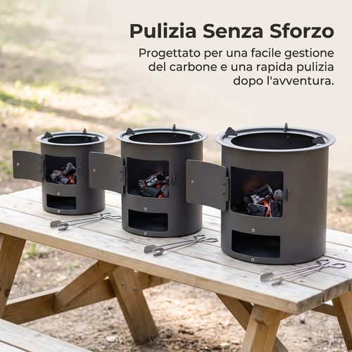 Stufa antivento portatile - stufa,