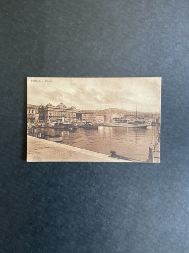 Cartolina fiume porto - fiume,
