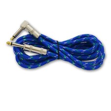 Cavo patch strumento chitarra 10 piedi cavo intreccio dritto 1/4 a spina angolo retto