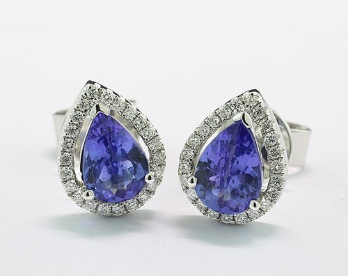 Tanzanite brillante orecchini - tanzanite,