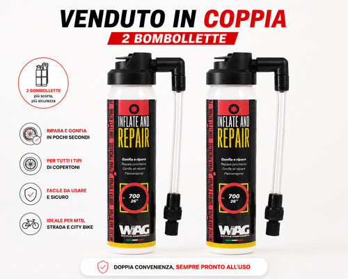 Gonfia ripara bici - 2x,