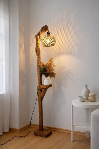 Lampada terra legno - da,