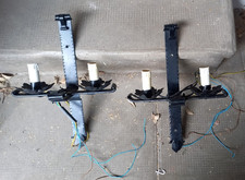 Coppia applique ferro battuto