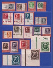 Baviera 1916 Ludovico III Stampa di guerra tagliata Michel n. 94-115 II B O gpr. BPP