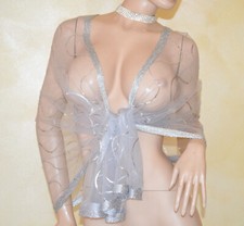 Stola donna argento foulard
