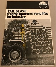 McConnel Tail Slave Trattore Montato Industria Forche Sollevatori Brochure Originale 1974