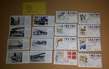 ITALIA 1970 50° ANNIVERSARIO RAID ROMA TOKYO AERONAUTICA 8 BUSTE FDC 8 CARTOLINE