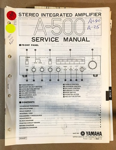 Yamaha 500 amplificatore - yamaha, a-500