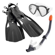 Intex Set Maschera, Boccaglio E Pinne Reef Rider INTEX - X25310 GIODICART
