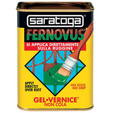 FERNOVUS SARATOGA VERNICE SMALTO GEL ANTIRUGGINE 2 IN 1 FERRO MICACEO PITTURA