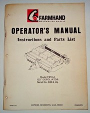 Farmhand F810-A Defogliatore