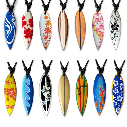 Collana surfer con pendant - con, in