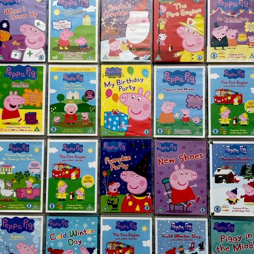 Peppa pig dvds bundle - dvds, x5