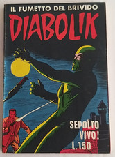 **DIABOLIK NUMERO 8 (I) PRIMA SERIE INGOGLIA**  AGOSTO  1963 QUASI EDICOLA !!!
