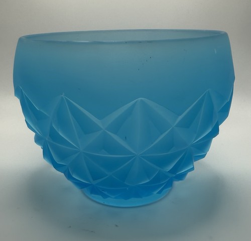 Vaso ciotola vetro satinato