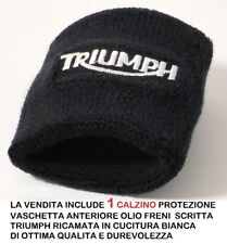 CALZINO SERBATOIO OLIO FRENI TRIUMPH CALZA VASCHETTA ANTERIORE POLSINO NERO MOTO