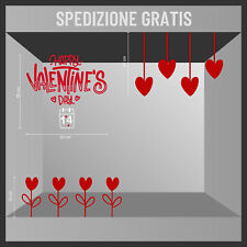 adesivi san valentino vetrine