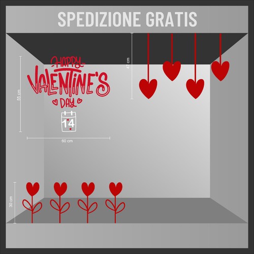 Adesivi san valentino - adesivi,