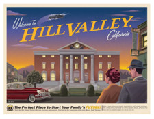 Stampa tramonto Hill Valley