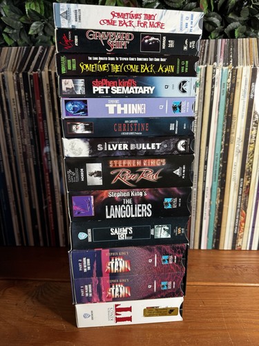 Stephen king horror vhs lot - stephen,