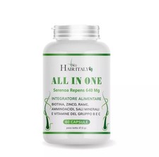 ALL IN ONE uomo integratore anticaduta capelli 60 Capsule antiDHT