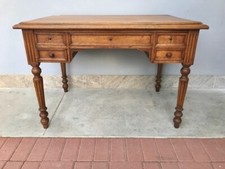 Tavolino/Scrittoio in Rovere a 4 cassetti - Restaurato (in corso d'opera)