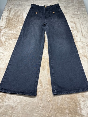 Zara jeans marine gamba - marine, larga