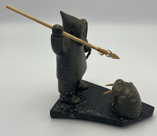Scultura pietra caccia - pietra,