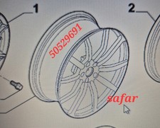 Cerchi Alfa Romeo In   Lega  19"  Nuovi  50529691 