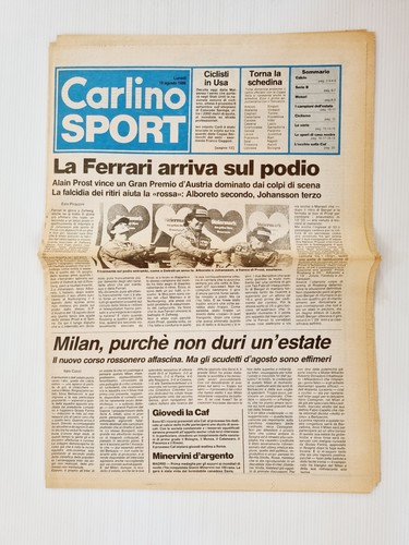 Carlino sport agosto 1986 - carlino,