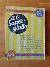IL 6° SUPER GIALLO 8 GRANDI ROMANZI INEDITI MONDADORI 1938