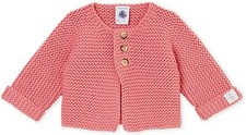 PETIT BATEAU ♥  Cardigan maglione misto lana punto legaccio bimba neonata 6 MESI