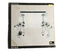 Lampada da soffitto Lampadari 4 faretti luci 50 W cromo satinato Brilliant Atiko