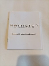 HAMILTON Libretto istruzioni orologio General instruction booklet