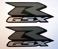 2 adesivi Suzuki GSXR GSX-R 600 750 1000 1300 • sticker • antracite • s12