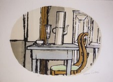 CARUSO, Bruno. Senza titolo (natura morta). Litografia originale. FIRMATA