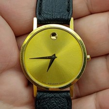 Orologio Movado Museum Classic 31 mm quadrante oro quarzo tono oro 87-45-882 con cassa