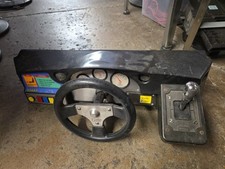 SEGA DAYTONA USA gioco arcade PANNELLO DI CONTROLLO STERZO ASSEMBLAGGIO #2